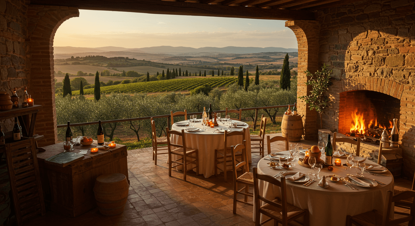 Italienische Villa – Toskanische Schatten